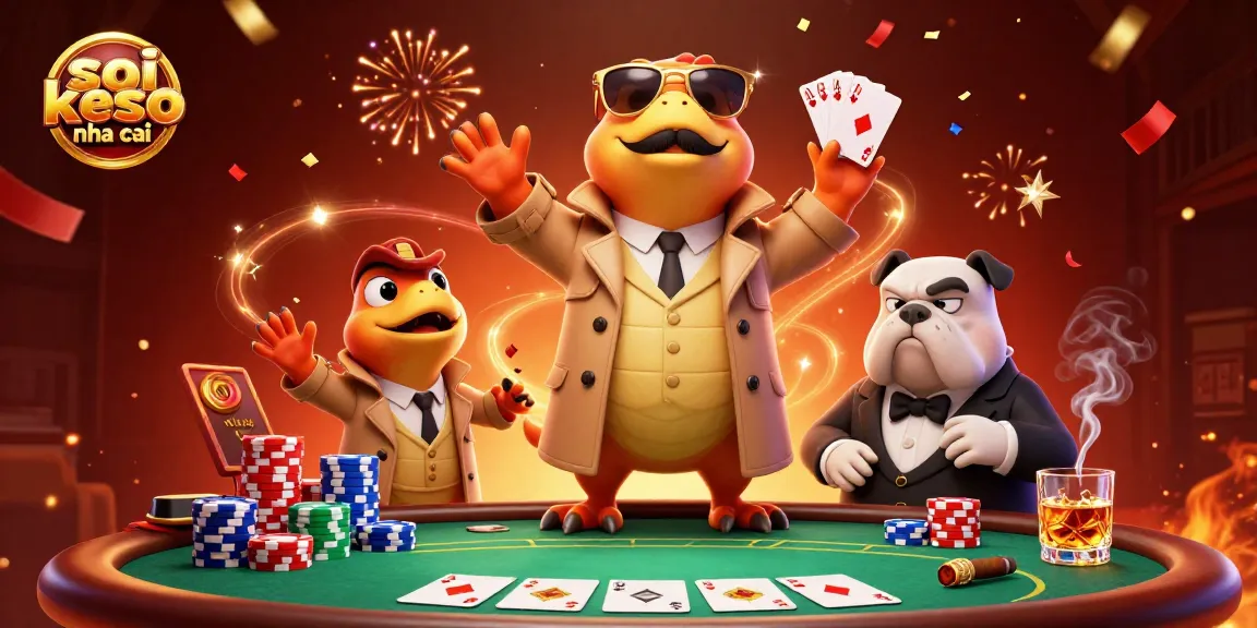 Soi keo nha cai scene depicting playful raptors in VIP casino entry, engaging with vibrant poker elements.